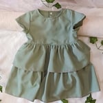 モスグリーンロングドレス