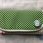 kagihuku様専用 ＊長財布×フェルトくるみボタン ウサギと花