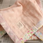 「196388tuki様ご予約品」やわらか6重ガーゼケット　ドット柄／ピンク