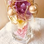 冬のイヤリング【ホワイト】