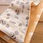やわらか8重ガーゼハンカチ　honey bee