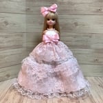 リカちゃんドレス ピンク×白