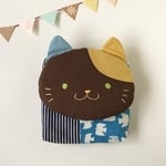 【旧作】ふんわり☆ねこさん　移動ポケット　カラフルさん×ヒッコリー