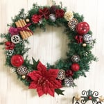 幸せのクリスマスリース☆ポインセチア  M