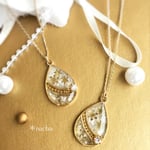 大人気！再再販♡雪のぷっくり雫ネックレス