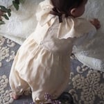[ミルクレープ] ふわふわダブルガーゼのサルエルロンパース***