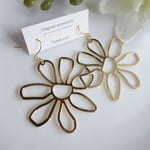 ＊再再販＊Big drawing flower イヤリング/ピアス