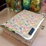【fumi○様専用】17cmバインダー付きBOX型がま口 リバティ　キューフォーザズー