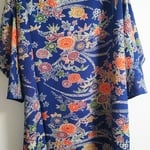 送料込   着物リメイクワンピース