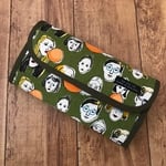  やりくり上手さんの長財布☆Face＊カーキ☆受注製作