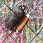 ＊sale＊ヌメ革リップケース キャメル
