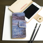 【受注生産品】iPhone5/5S手帳型レザーケース（スターリーナイト）ILL-1130