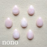 【7個セット】ピンクオパール ＊ ペアシェイプ・約10×15×4～5mm前後