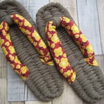 布ぞうり：khaki24cm/令和/梅花