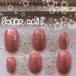 ♡ネイルチップ♡ミラーネイル × キラキラ