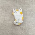 ぶさかわ三毛猫ちゃんブローチ♪