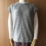 「ふう様オーダー」ツィード＆モヘアのゆったりベスト