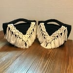 マクラメ トートバッグ ズパゲッティ   マルシェバッグ 
