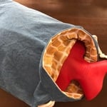 湯たんぽ カバー ファシー 2L用 ハンドメイド 渋ブルー