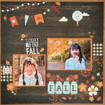 スクラップブッキング  12インチ完成品    FALL