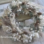 聖夜のホワイトクリスマスwreath