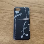 *受注製作*ミナペルホネン*ガーデンパッチワーク*ネイビー*mina perhonen*iPhoneケース*iPhoneカバー*スマホケース*スマホカバー