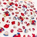 900円→700円！レアなUSAコットン お誕生日の熊とクリスマススイーツミニポーチ