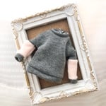 リカちゃん 服 《送料無料》乙女色ピンクの袖ファーニット