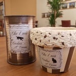 リメイク鉢&リメイク缶セット【クッキー&クリーム】