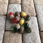再販☆ガラスのどんぐりチャームセット E