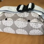 抱っこ紐収納カバー★ アジサイ柄 グレージュ