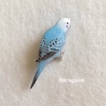 セキセイインコのミニブローチ