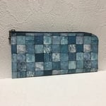 超軽量『エルファス』スマート長財布  マテリアルタイル サムライブルーコンビ