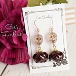 ドライフラワー薔薇のピアス/イヤリング