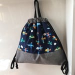 空飛ぶ乗り物☆ナップサック
