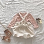 履いた瞬間からあったか 裏起毛のふんわりベビーサロペット
