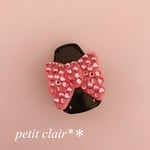 キラキラ名札クリップ☆ピンクリボン
