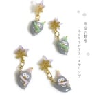 冬空の散歩 ふくろうピアス／イヤリング