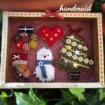 【ハンドメイド】木箱の中のHappyXmas♡②