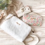 【冬季限定】もこもこエコファーショルダーバッグ【フェリシテ】「ライトピンク」リバティ
