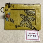  ☆新作☆ICパスケース      コーヒー豆の袋風 黄