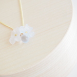 clear blue flowers neckless