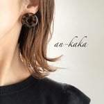 ◎白べっ甲 Donut◎  simple ピアス/イヤリング