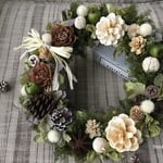  * Green apple Christmas wreath  * クリスマスリース 🌿
