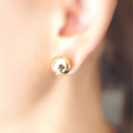 14kgf メタルボール  スタッド ピアス または イヤリング 8mm 10mm 12mm