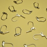 フレンチフック 可動式 ピアス 長 銀 16個 18mm アクセサリーパーツ ビーズクラブ [4582434328456]