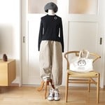 フレンチコーデュロイコクーンパンツ（ソイラテ）