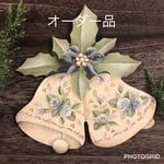 【amami0106様オーダー品】 バラのクリスマス ベル