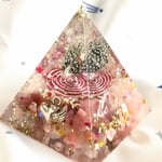 ハリネズミピラミッド・ロマンスオルゴナイト（ディープローズクオーツ＆ピンクトルマリン&インカローズ&ヒマラヤ水晶）