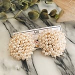 小粒パールゴールドビーズピアス